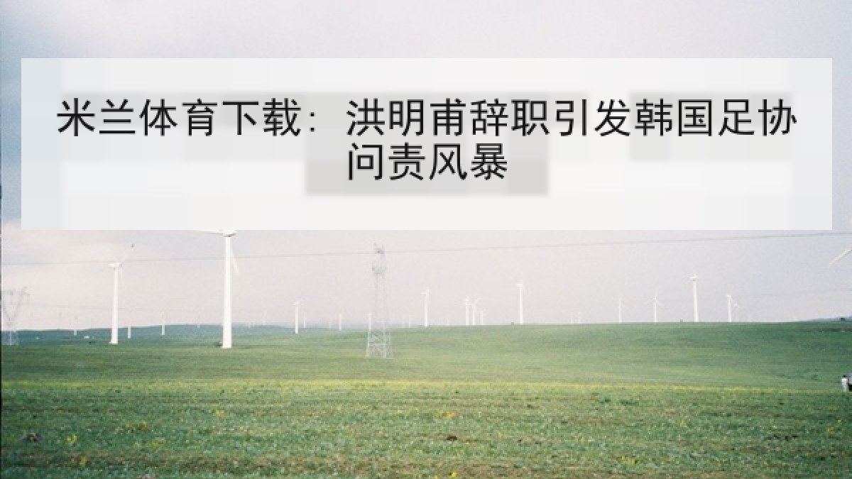 米兰体育下载: 洪明甫辞职引发韩国足协问责风暴